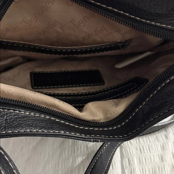 Tignanello Black and Cream Crossbody Bag - Picture 6 of 6
